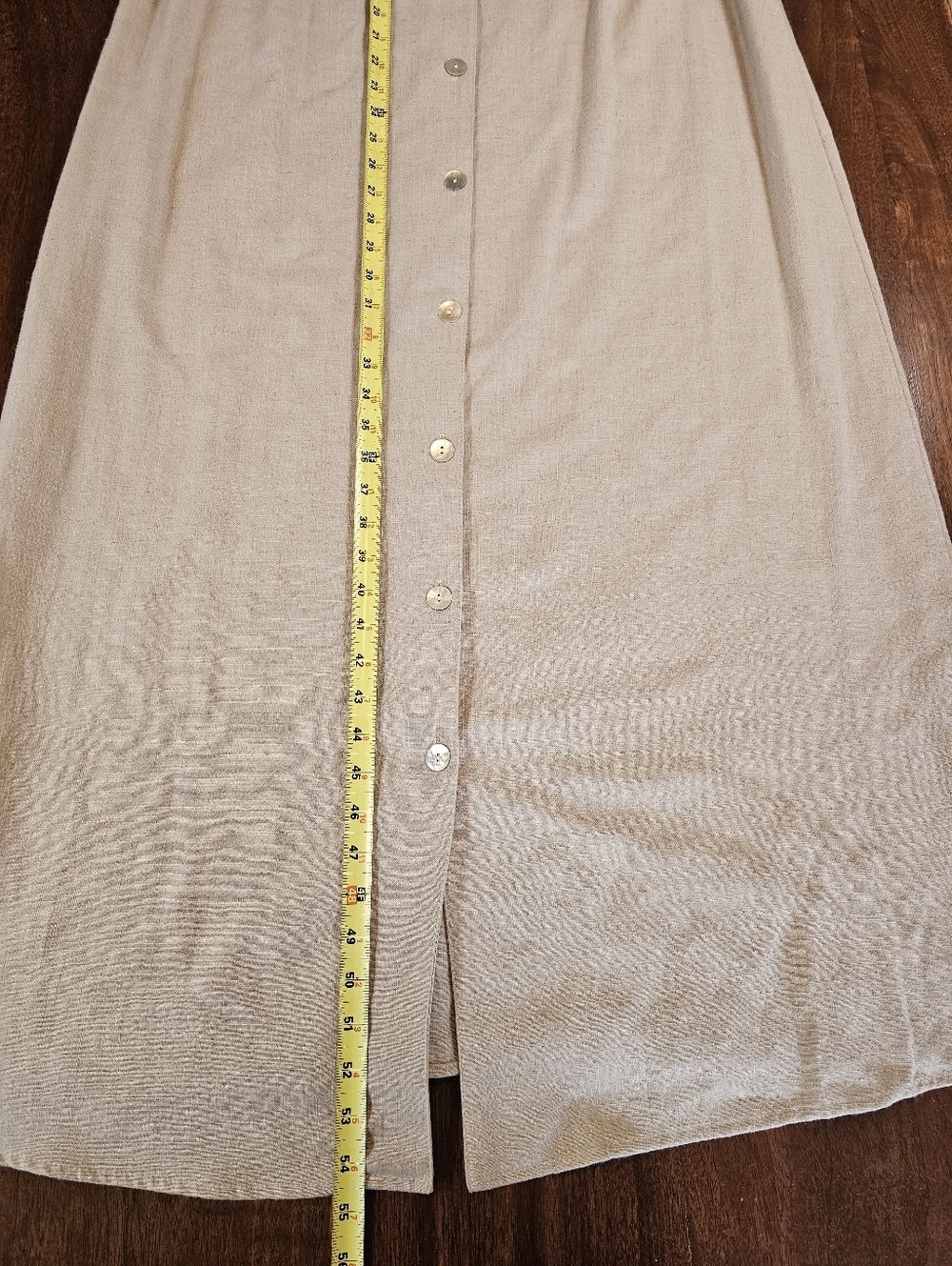 Vintage Blue Collared Sleeveless Long Maxi Dress Cream Size 18 - Picture 5 of 6
